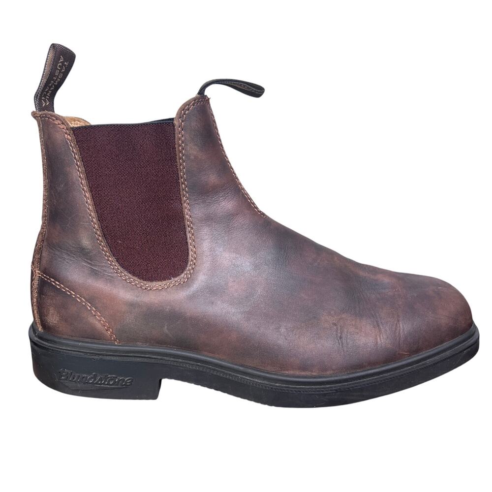 Blundstone Men’s Classic Rustic Brown Leather Chelsea Boots Size 9.5